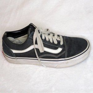 Vans Old Skool Black Canvas Unisex Athletic Sneakers Women's 6.5 Men's 5